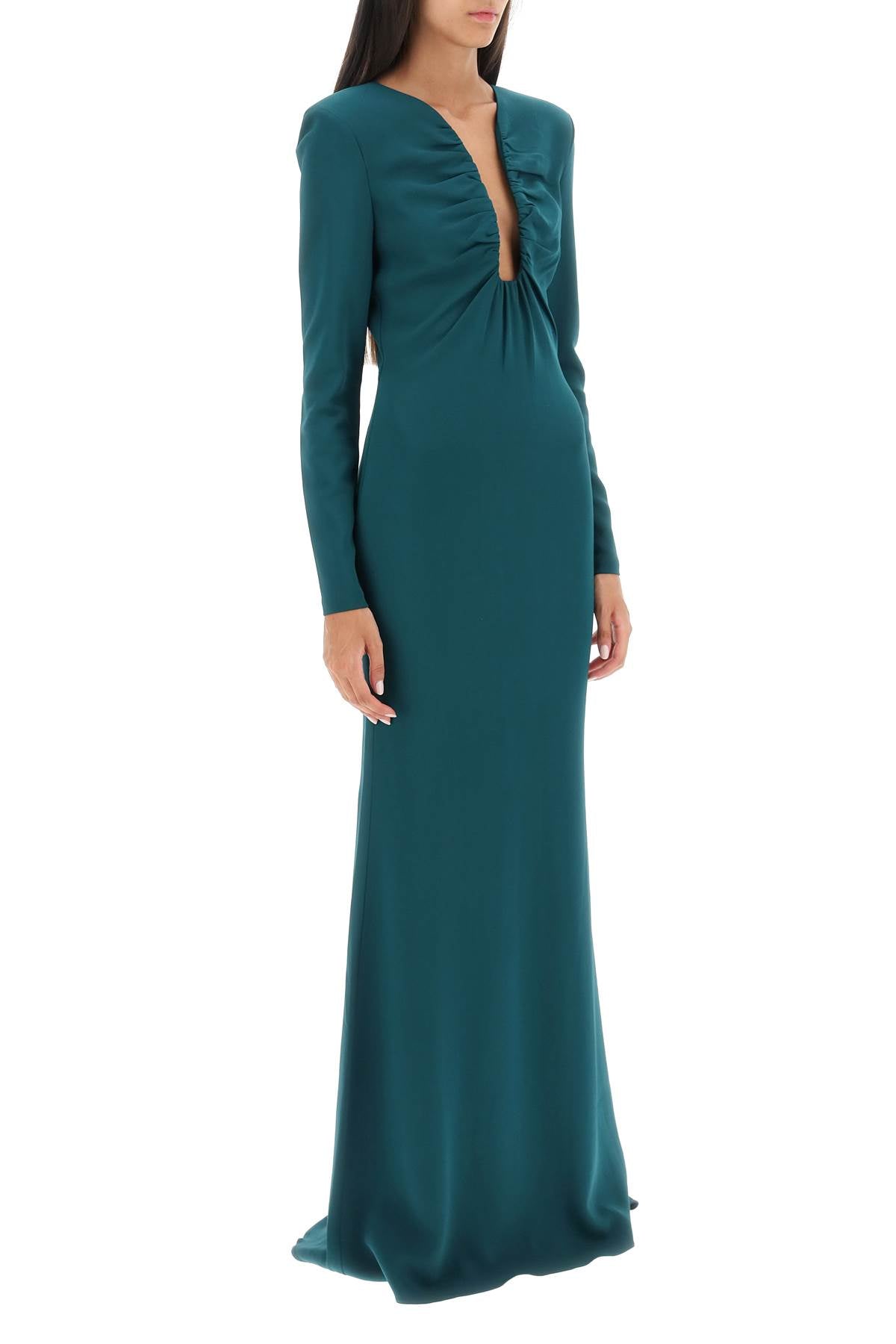 Roland Mouret maxi dress with plunging neckline