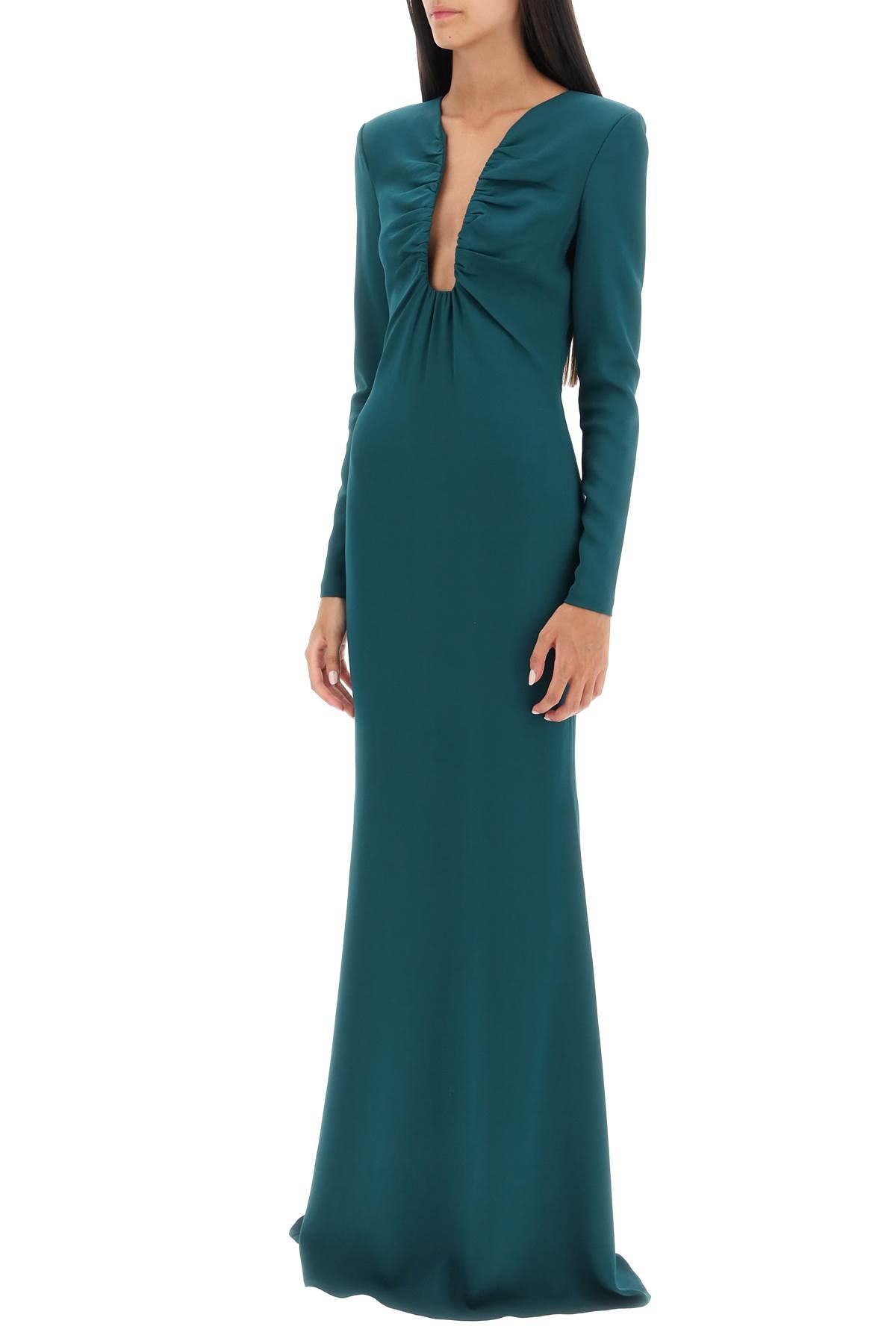 Roland Mouret maxi dress with plunging neckline