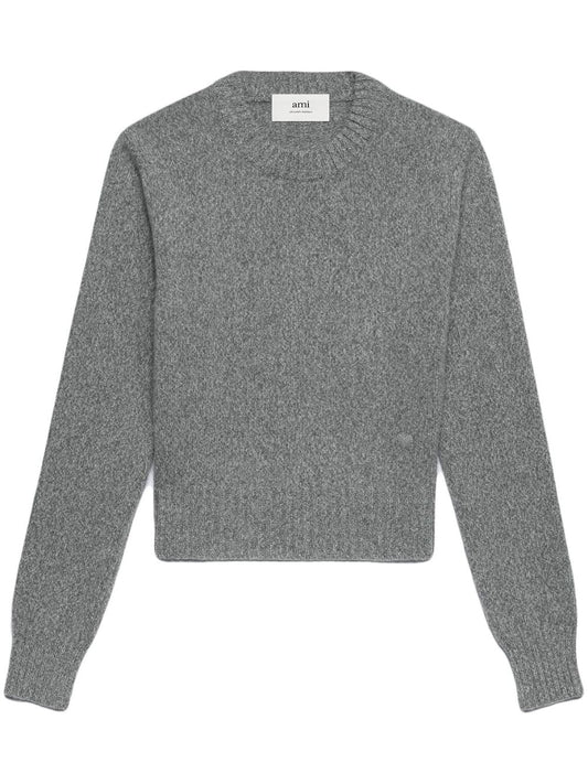 Ami Paris Sweaters Grey