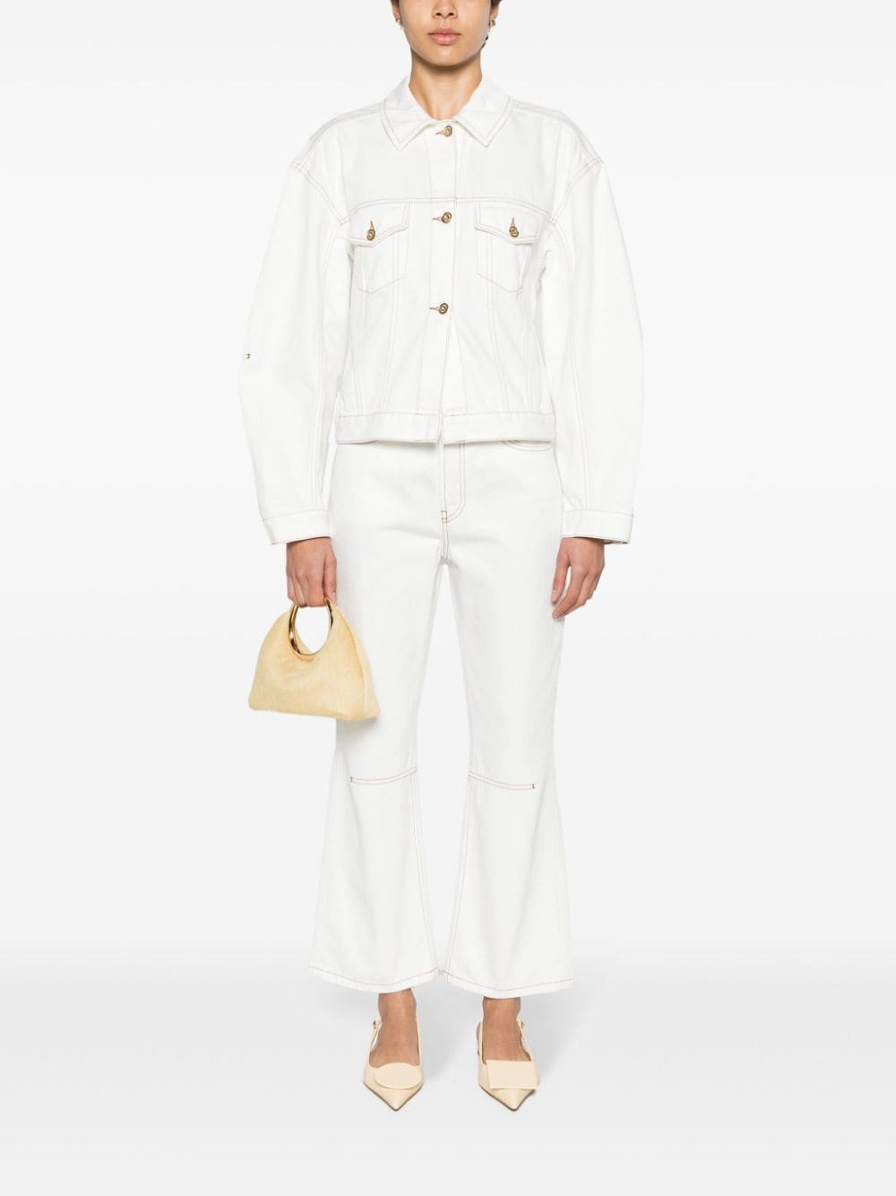 JACQUEMUS Jeans White