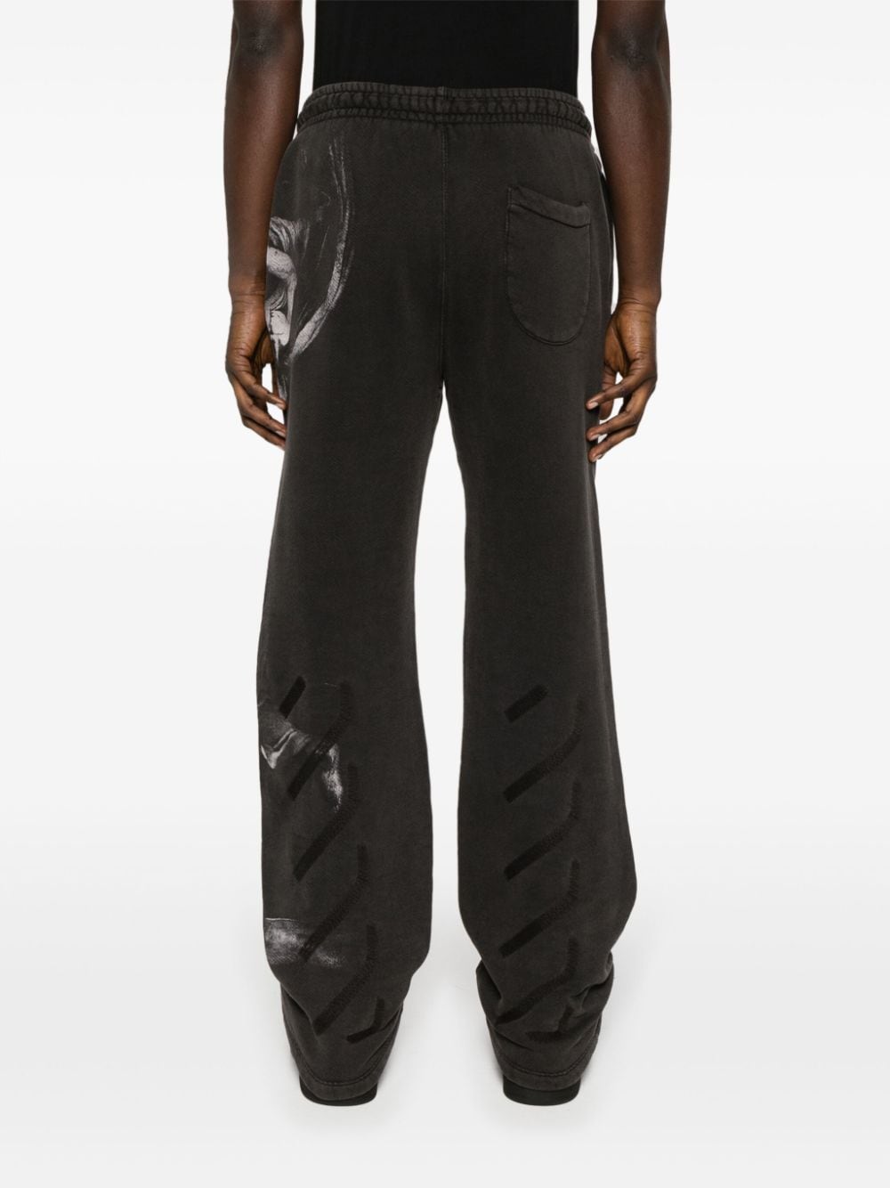 Off White Trousers Black