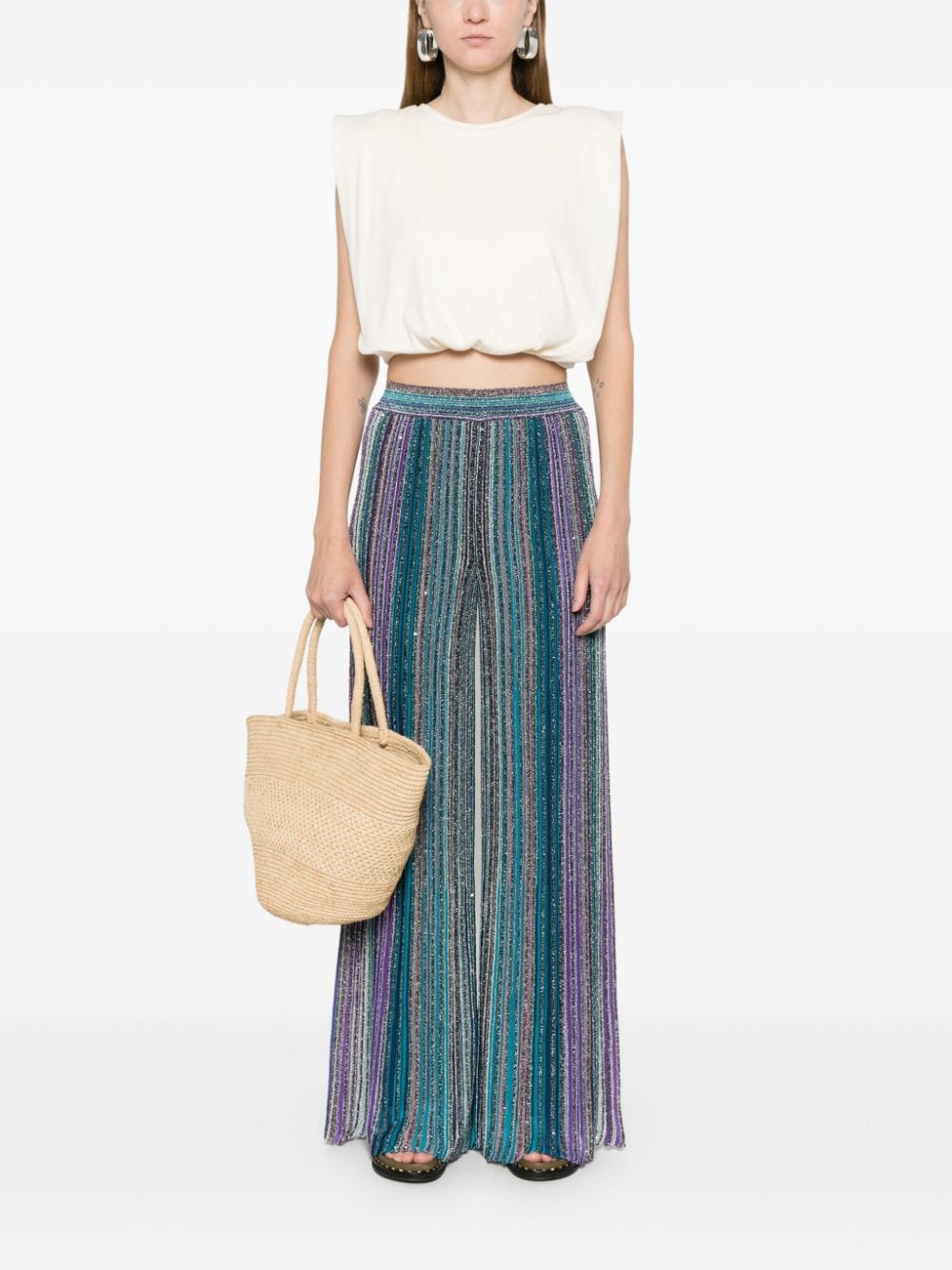 Missoni Trousers Clear Blue