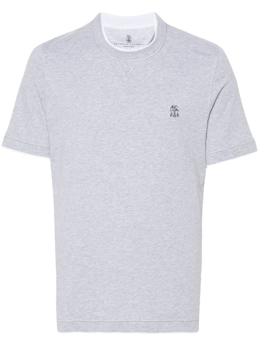 Brunello Cucinelli T-shirts and Polos Grey