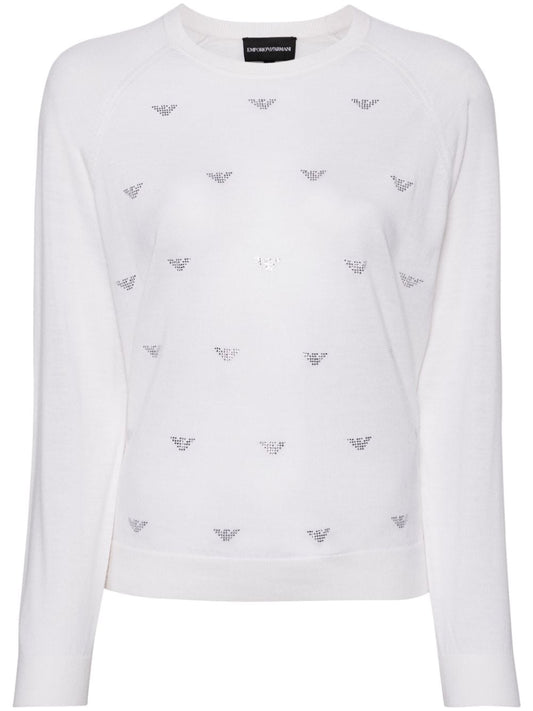 Emporio Armani Sweaters White