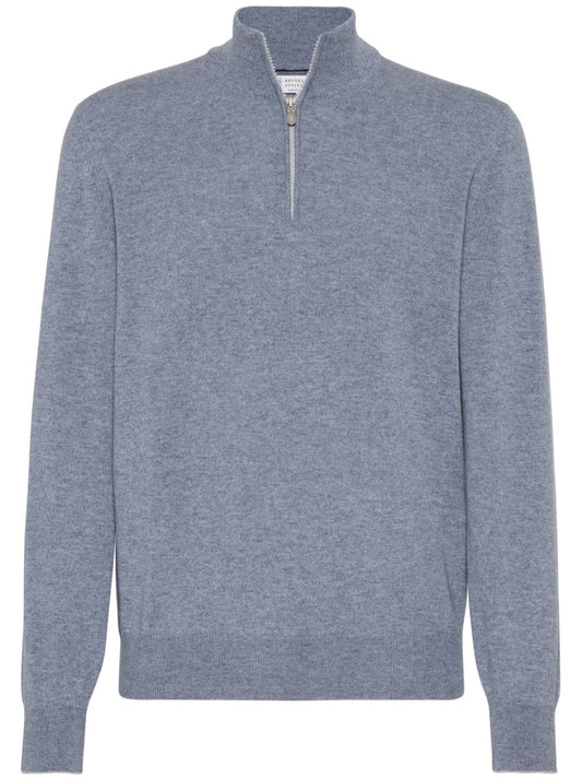 Brunello Cucinelli Sweaters Clear Blue