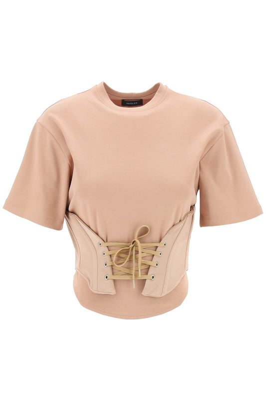 Mugler corset t-shirt