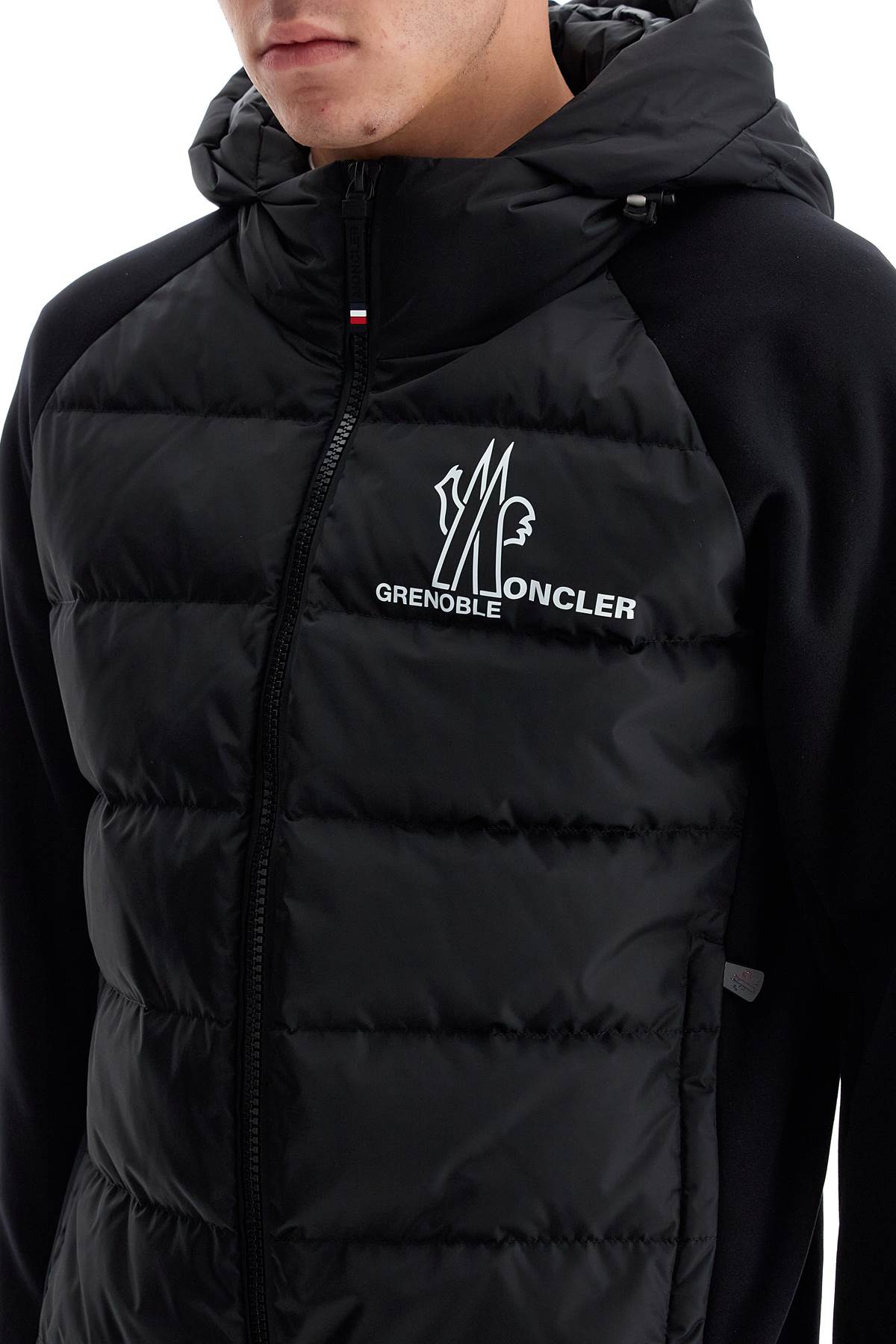 Moncler Grenoble hybrid hoodie with hood