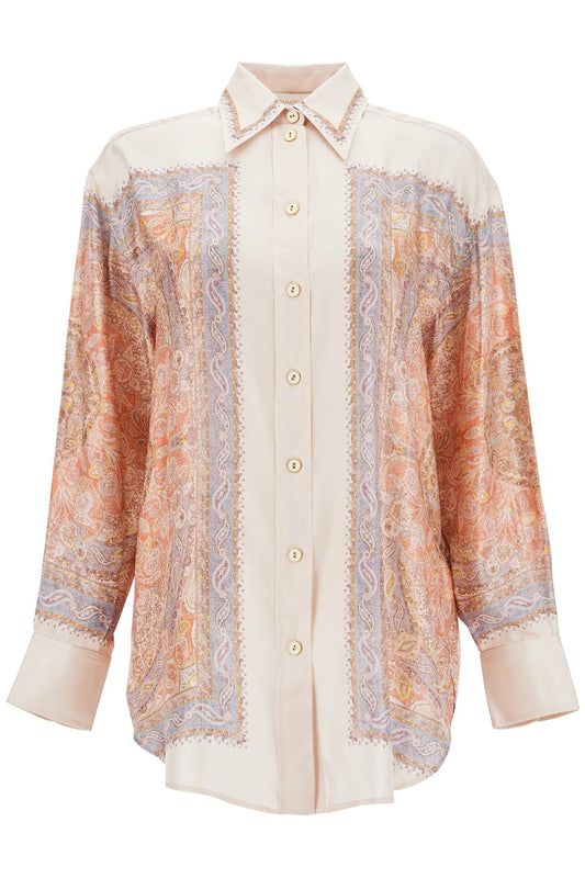 Zimmermann silk blouse illustration design