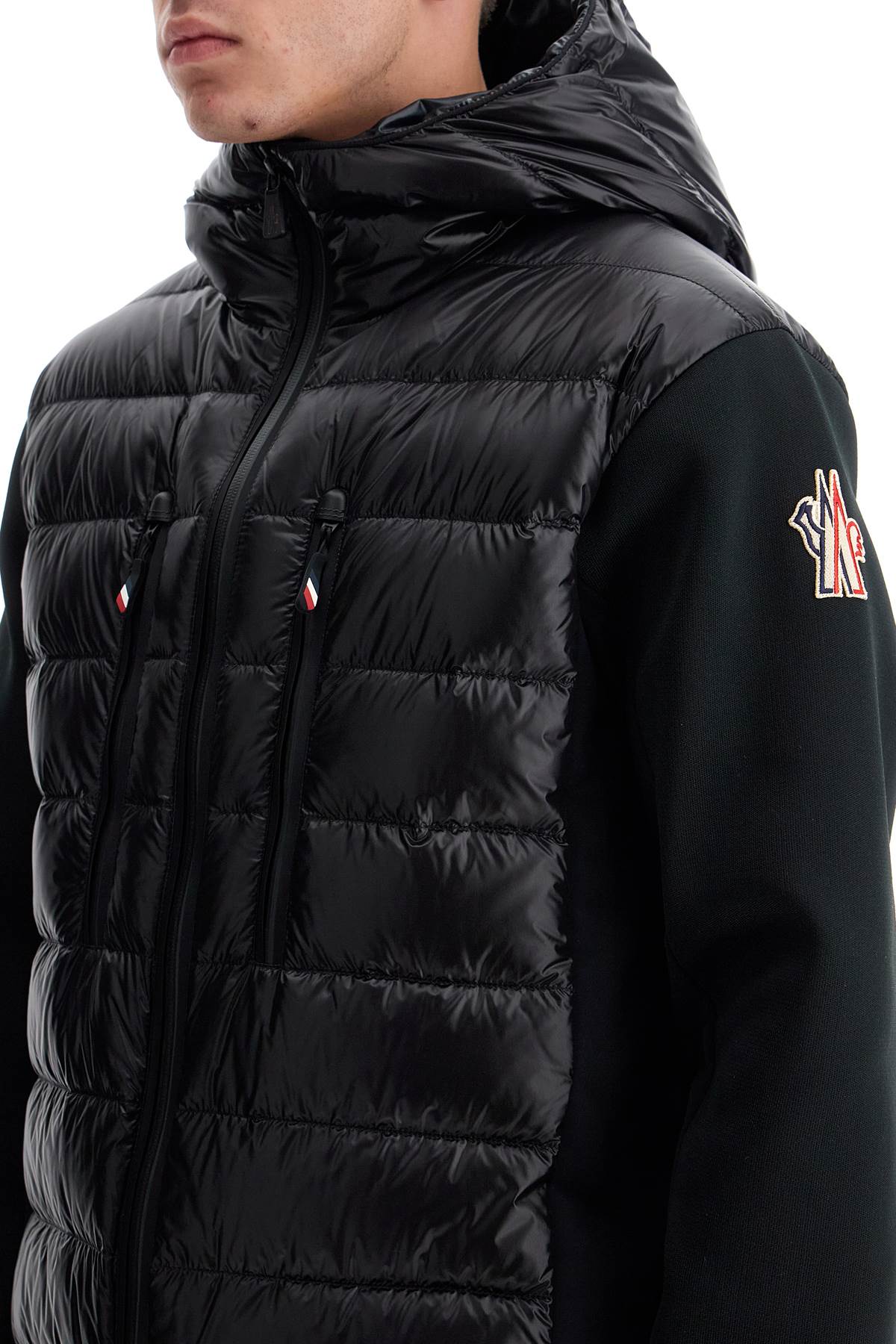 Moncler Grenoble hybrid hoodie with hood