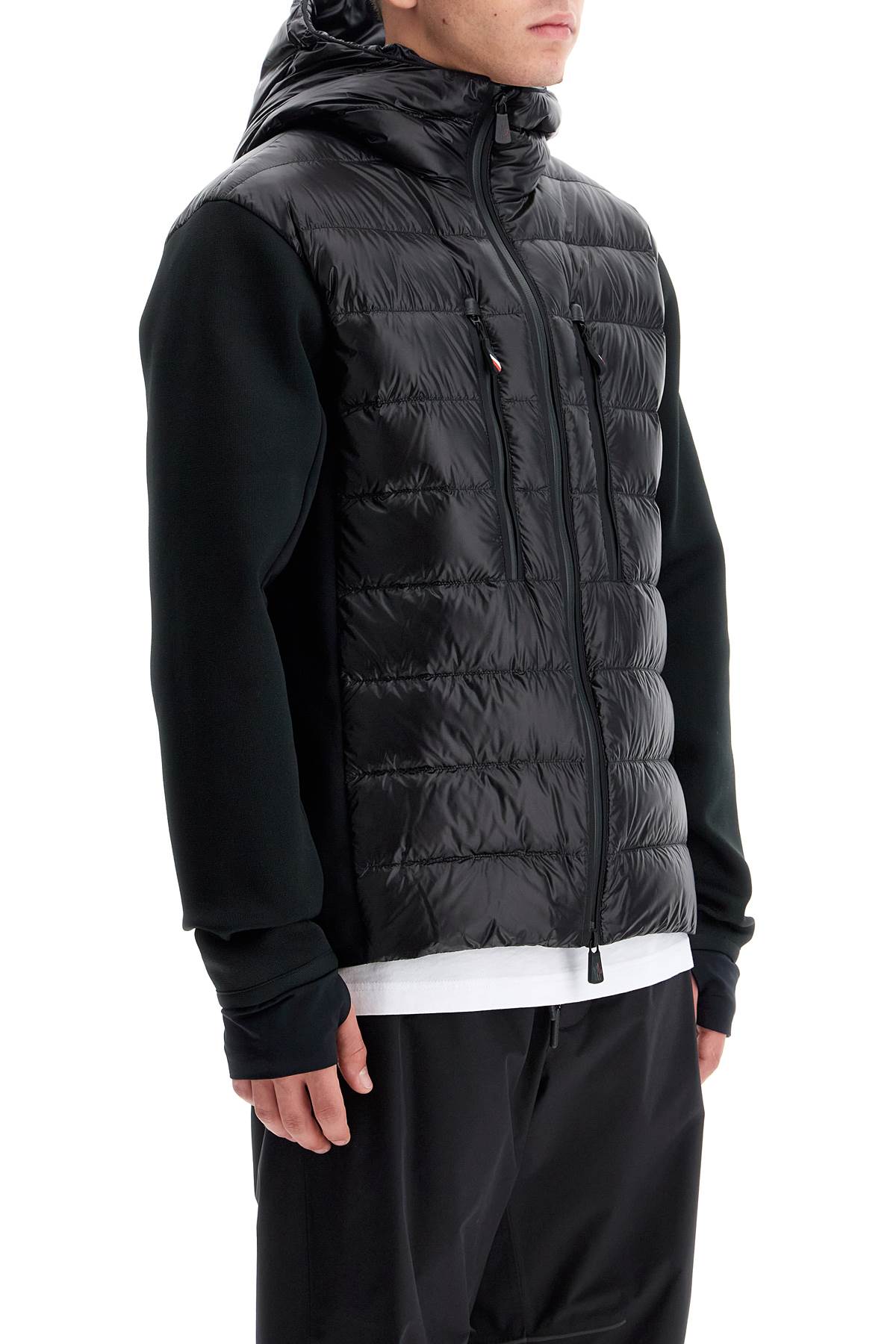 Moncler Grenoble hybrid hoodie with hood