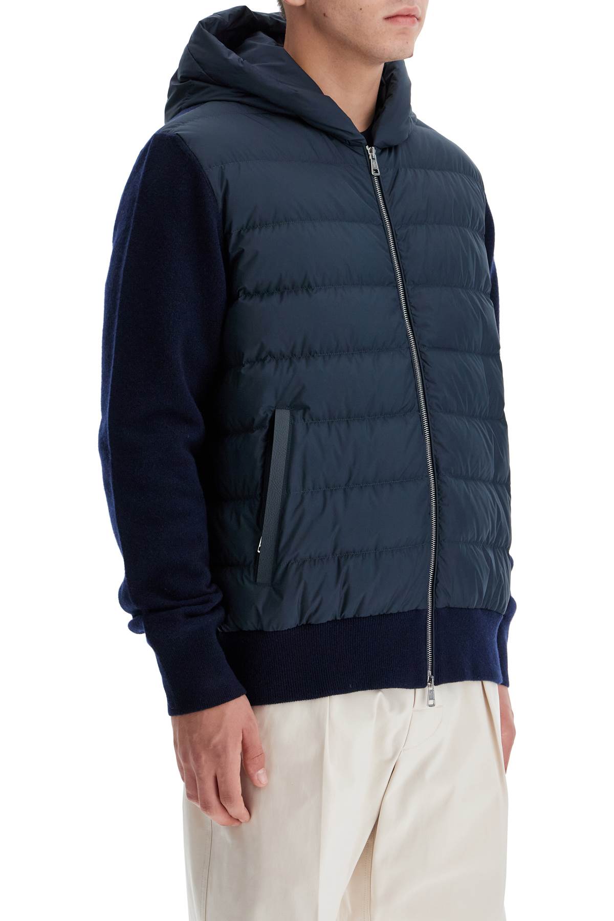 Moncler hybrid hooded cardigan