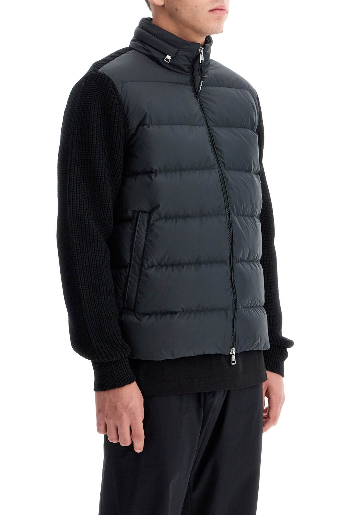 Moncler wool blend hybrid cardigan