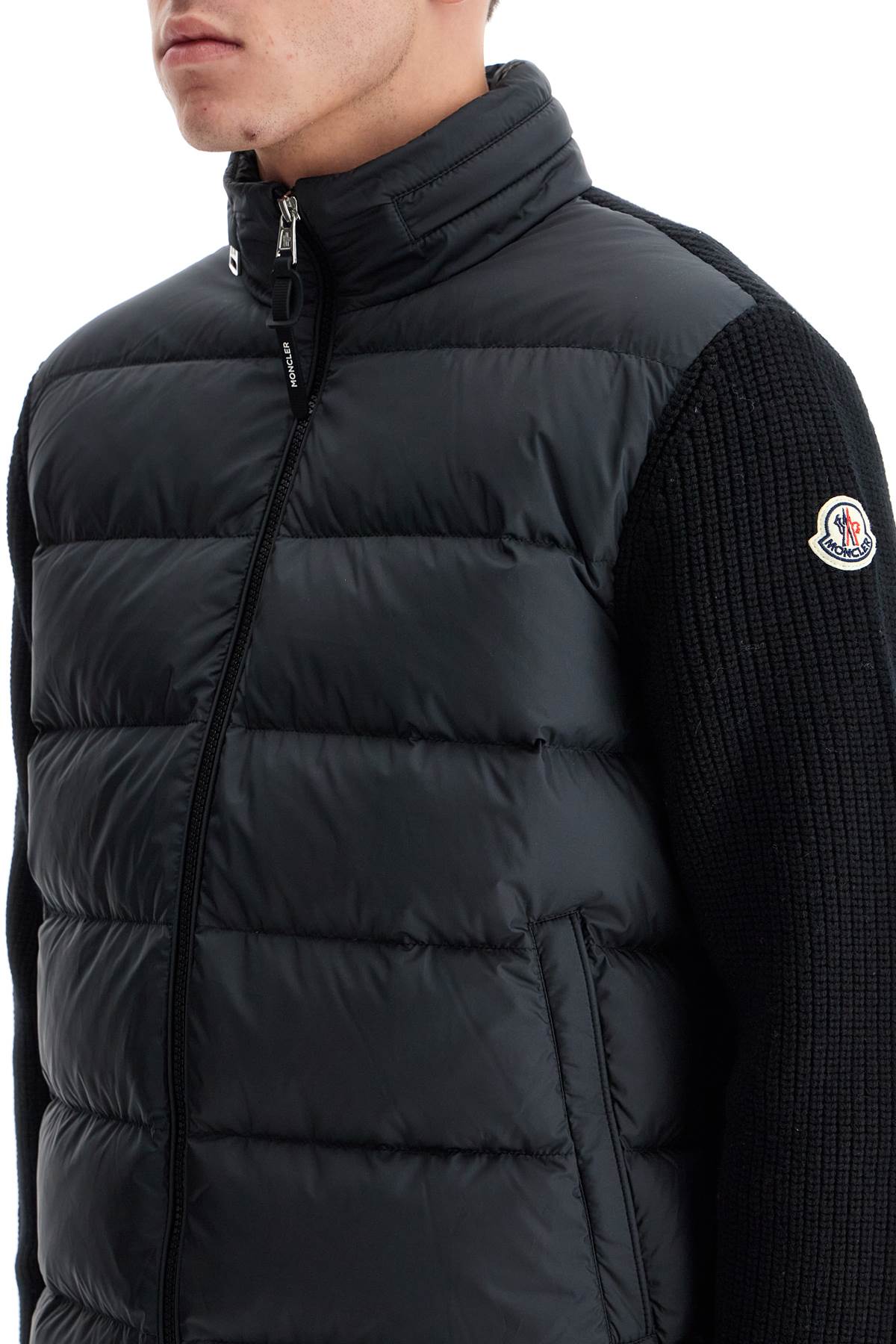 Moncler wool blend hybrid cardigan