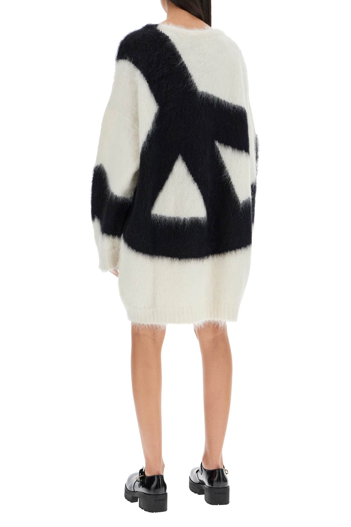 Moschino brushed knit dress