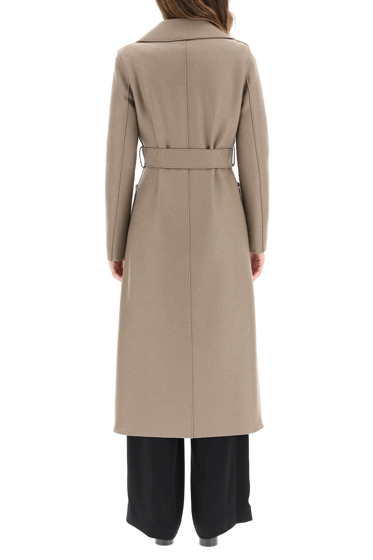 Harris Wharf London long pressed wool coat