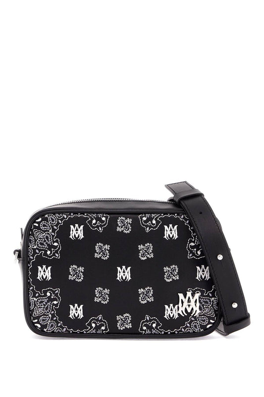 Amiri 'bandana embroidered camera bag with