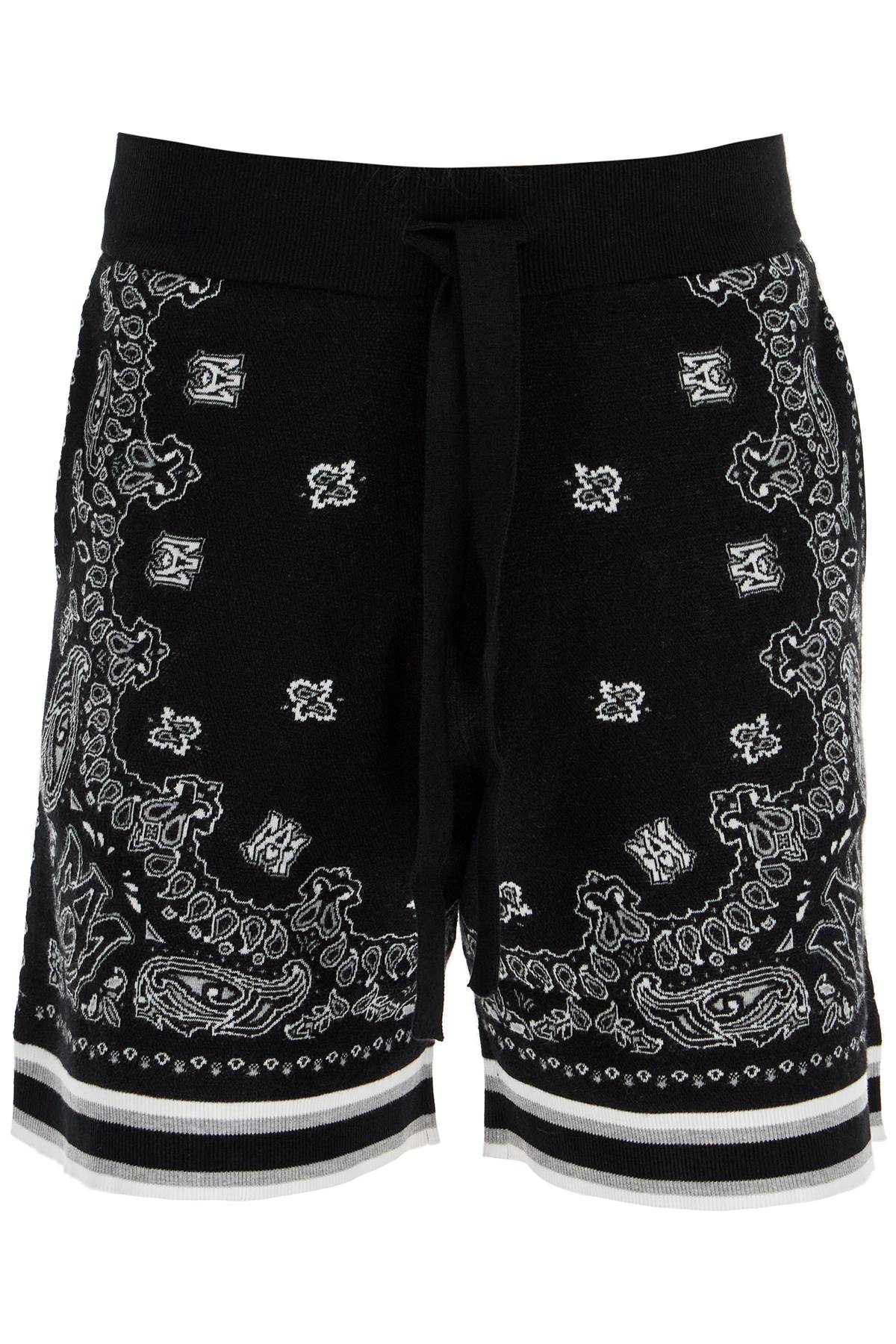 Amiri knitted bandana bermuda shorts