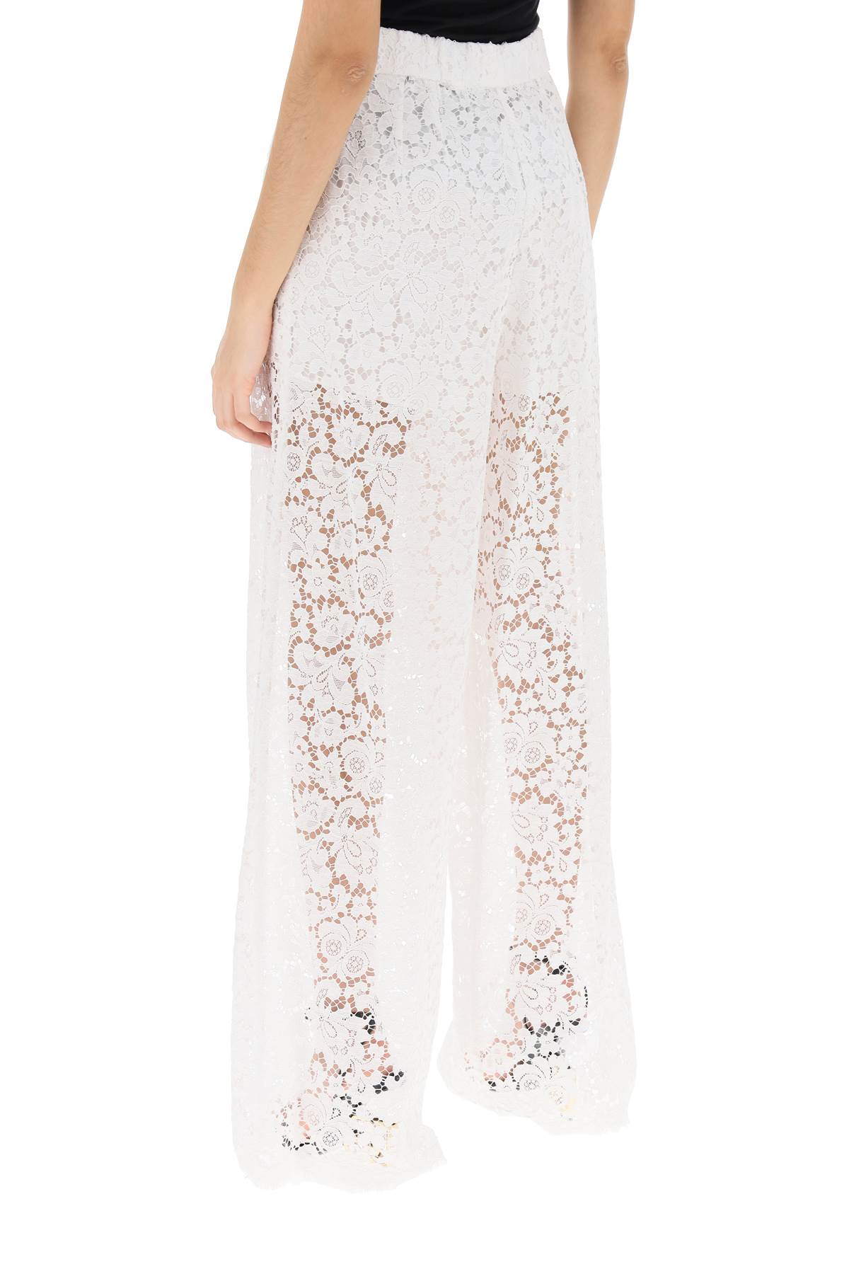 Dolce & Gabbana pajama pants in cordonnet lace