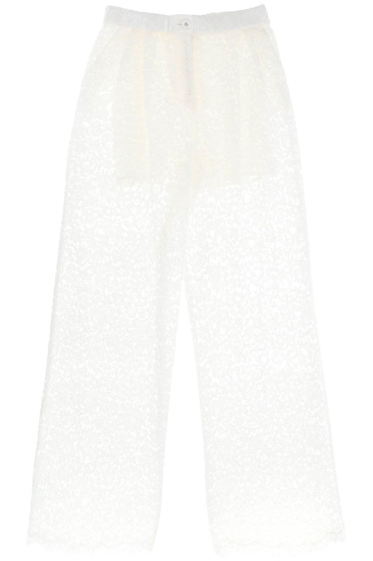 Dolce & Gabbana pajama pants in cordonnet lace