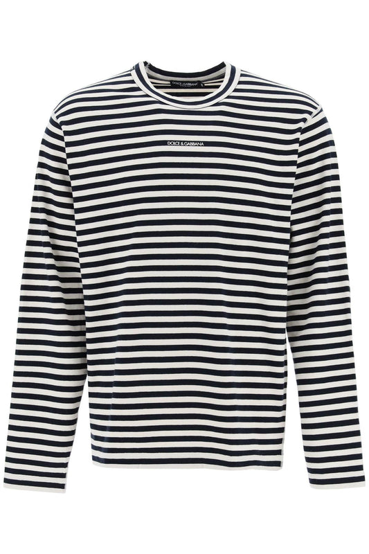 Dolce & Gabbana long-sleeved striped t-shirt