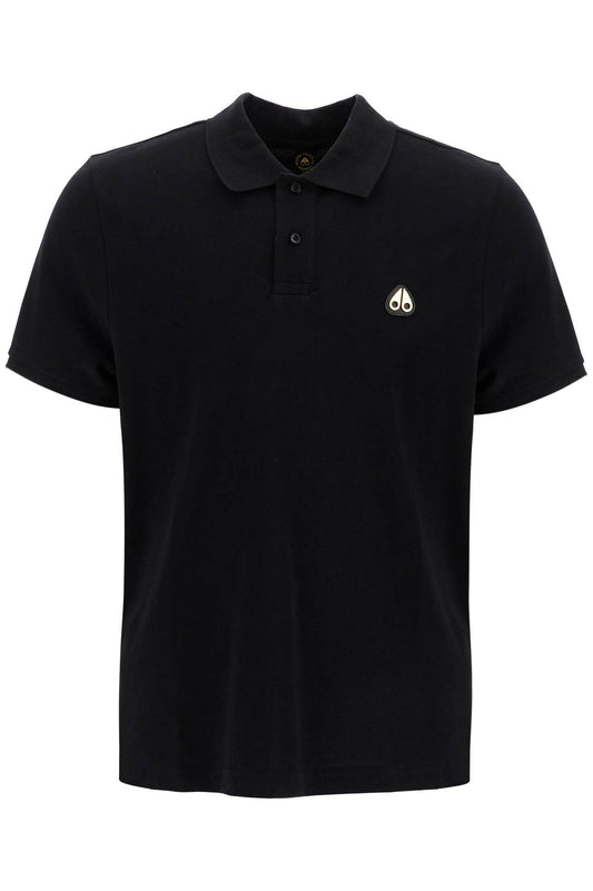 Moose Knuckles everett polo with golden logo