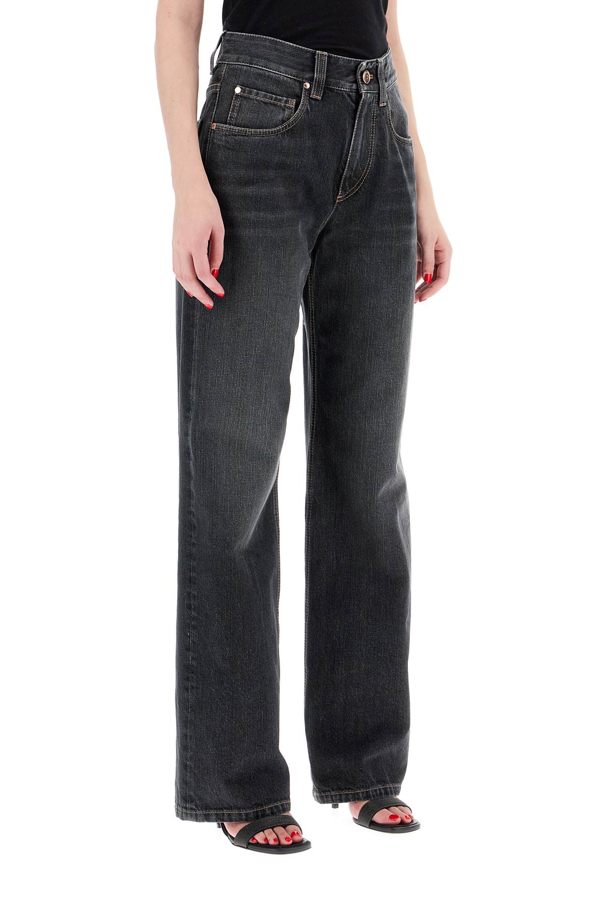 Brunello Cucinelli loose fit jeans with medium