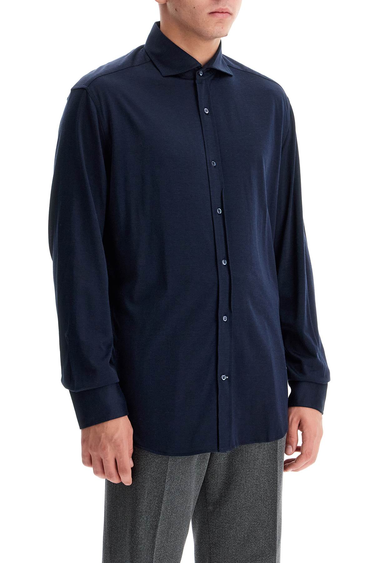 Brunello Cucinelli silk and cotton jersey shirt