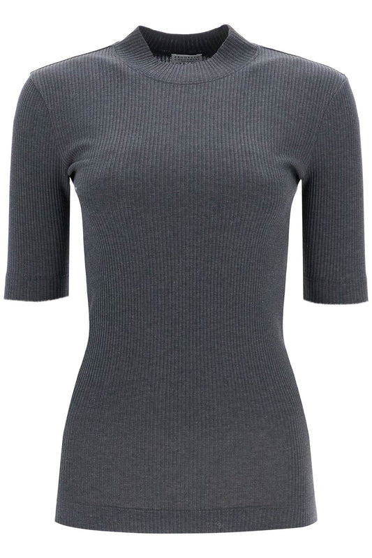 Brunello Cucinelli ribbed jersey t-shirt for a