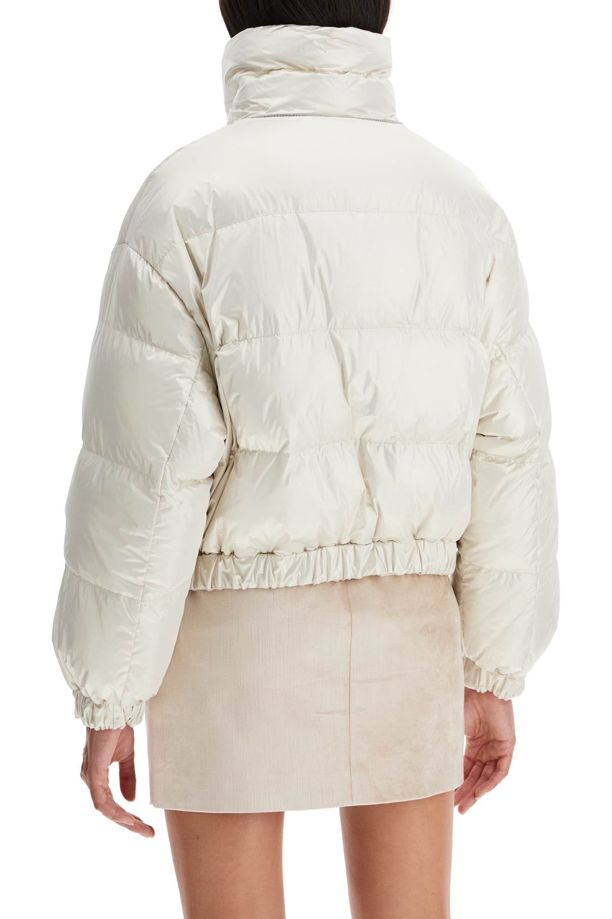 Brunello Cucinelli 'sparkling canvas down jacket with mon