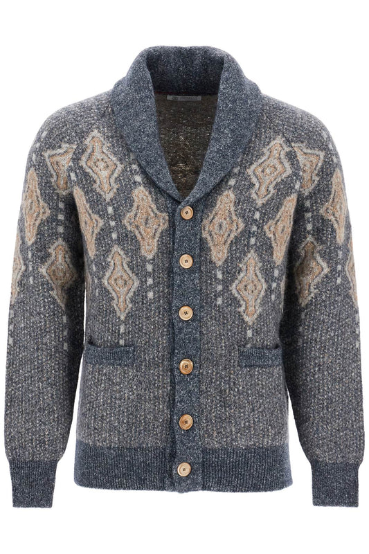 Brunello Cucinelli geometric jacquard pattern