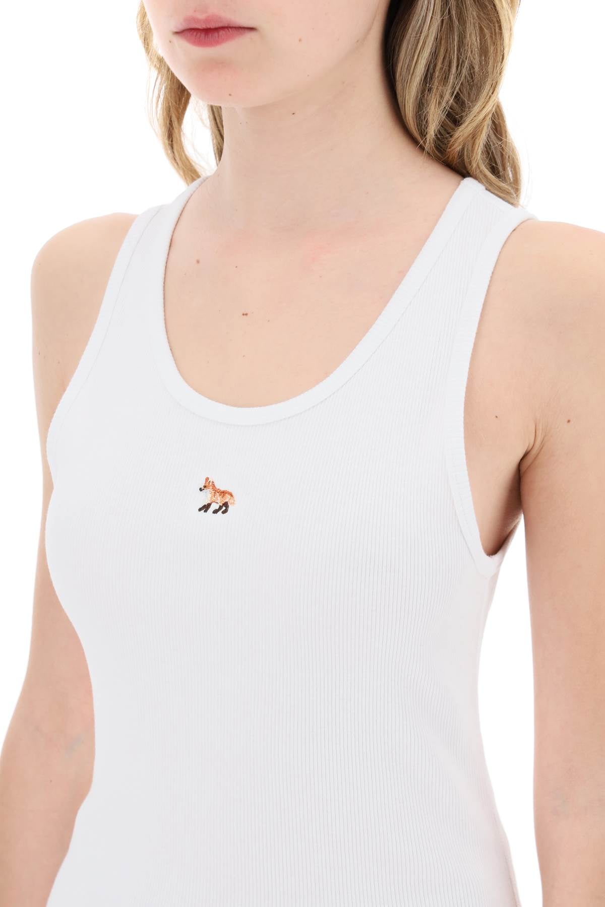 Maison Kitsune baby fox sleeveless top for