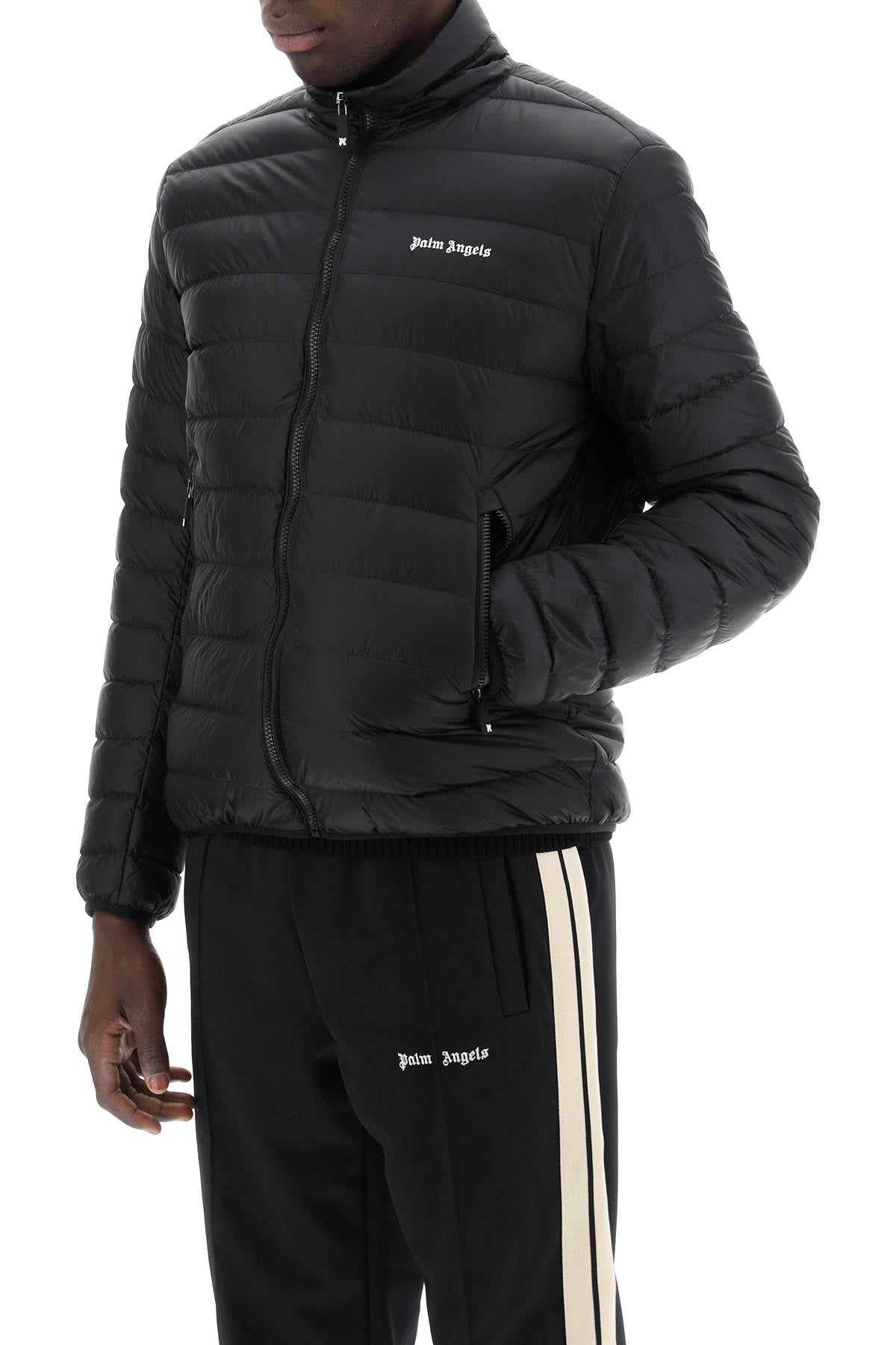 Palm Angels lightweight down jacket with embroidered logo