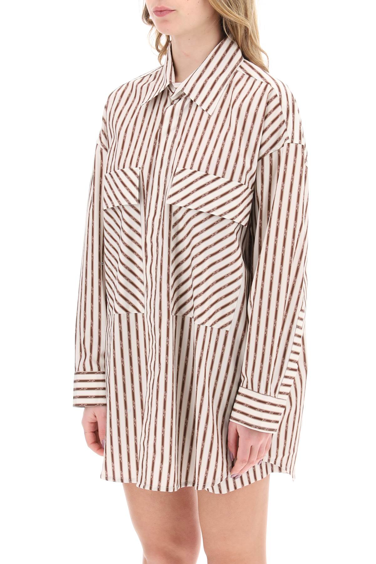 Amiri striped maxi shirt