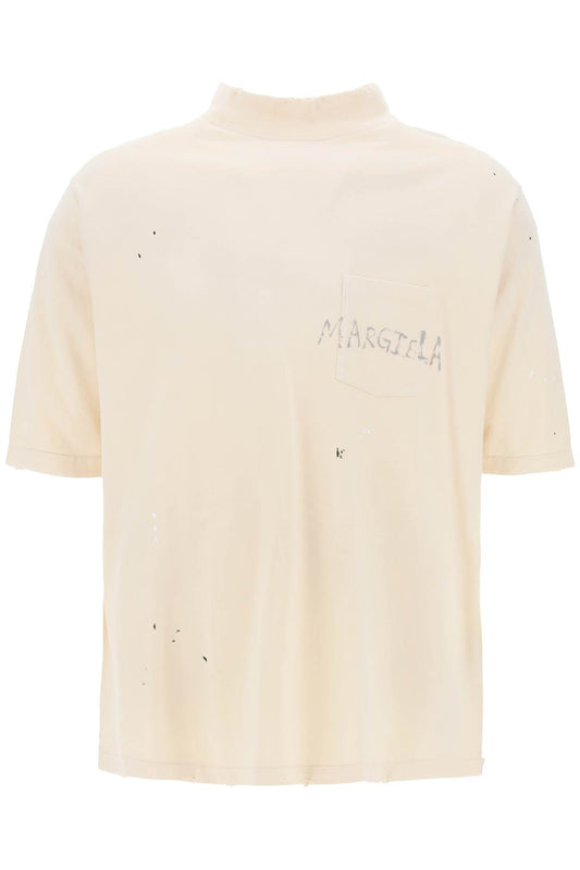 Maison Margiela handwritten logo t-shirt with written text