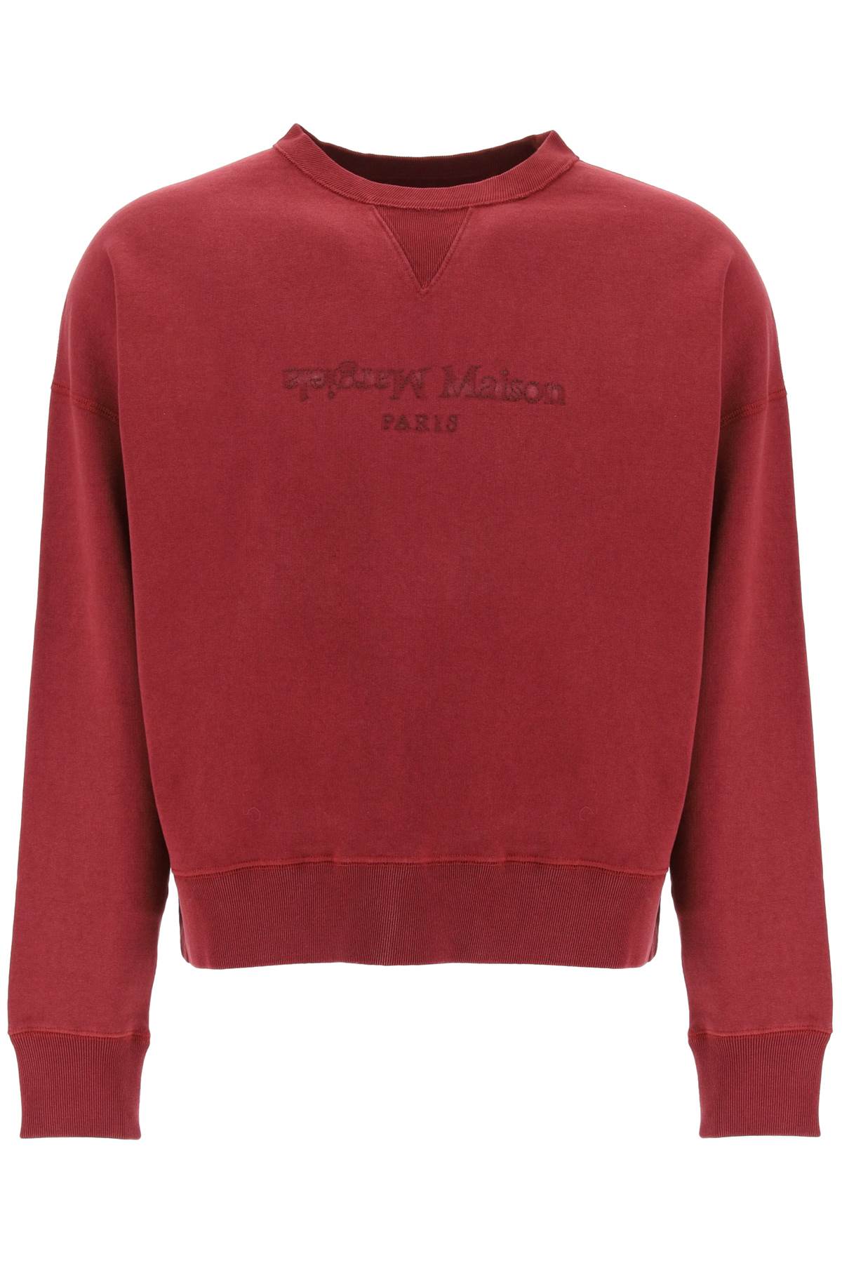 Maison Margiela reverse logo sweatshirt with hood