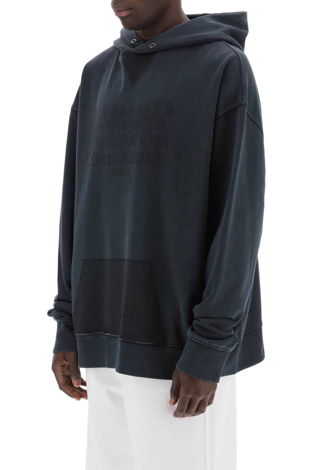 Maison Margiela hoodie with reverse logo hooded