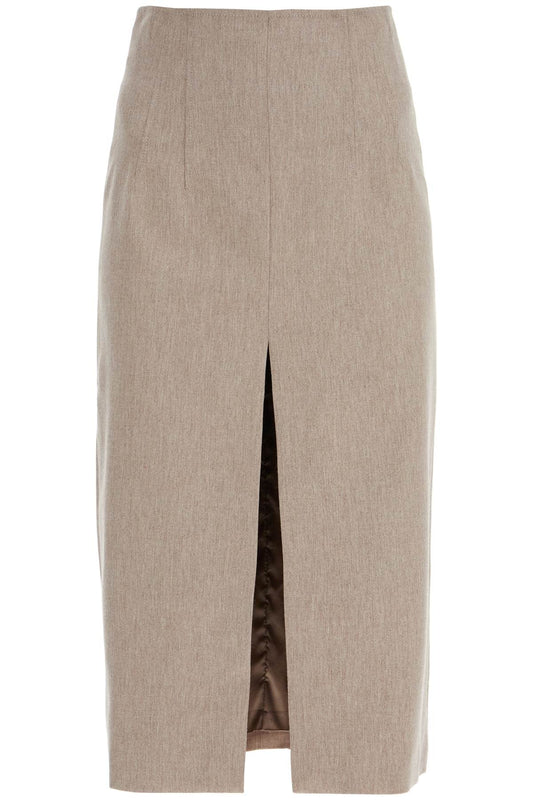 THE ANDAMANE pencil skirt with slit