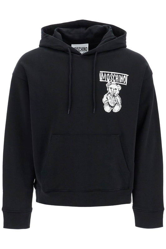 Moschino hooded sweatshirt with drawn