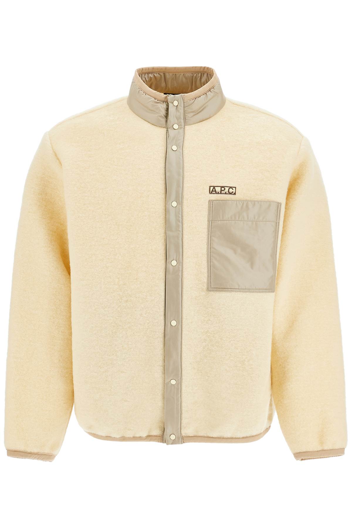 A.P.C. ewan wool effect fleece bl